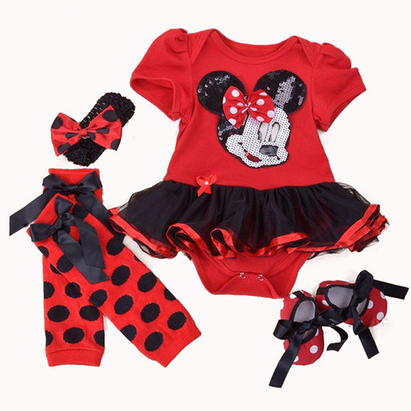 Clothing Sets Tutu Cotton Cartoon Party